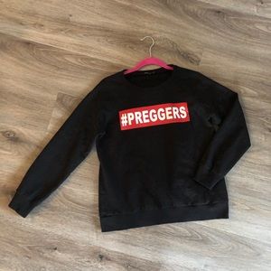 Boohoo Trendy #preggers pregnancy sweater